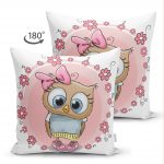 RealHomes Dijital Baskılı Dekoratif Çift Taraflı Süet Yastık Kırlent Kılıfı Realhomes