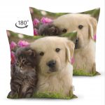 Hayvanlar Alemi Dijital Baskılı Dekoratif Çift Taraflı Süet Yastık Kırlent Kılıfı Realhomes