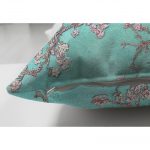 - Suet-K-3001-2 - Realhomes Yağlı Boya Yeşil Ağaç Motifleri Dijital Baskılı Çift Taraflı Süet Yastık Kırlent Kılıfı Realhomes