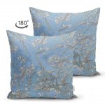 - Suet-K-3002-1 - Realhomes Yağlı Boya Mavi Ağaç Motifleri Dijital Baskılı Çift Taraflı Süet Yastık Kırlent Kılıfı Realhomes