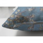 - Suet-K-3002-2 - Realhomes Yağlı Boya Mavi Ağaç Motifleri Dijital Baskılı Çift Taraflı Süet Yastık Kırlent Kılıfı Realhomes