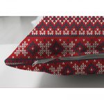 - Suet-K-3022-2 - Realhomes  Çift Taraflı Yılbaşı Geyikleri Motifli Dijital Baskılı Süet Yastık Kırlent Kılıfı Realhomes