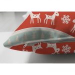 - Suet-K-3050-2 - Realhomes Çift Taraflı Renkli Yılbaşı Motifleri Dekoratif Süet Yastık Kırlent Kılıfı Realhomes