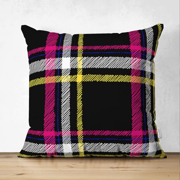 Çift Taraflı Limon Desenli İlkbahar Renkleri Dijital Baksılı Süet Yastık Kırlent Kılıfı Realhomes