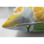 - Suet-K-3101-2 - Realhomes  Çift Taraflı Mavi Zeminli Limon Desenli Dekoratif Süet Yastık Kırlent Kılıfı Realhomes