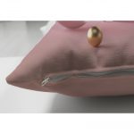 - Suet-K-3139-2 - Realhomes  Çift Taraflı Modern Pembe Zeminli 3D Yıldız Desenli Dekoratif Süet Yastık Kırlent Kılıfı Realhomes