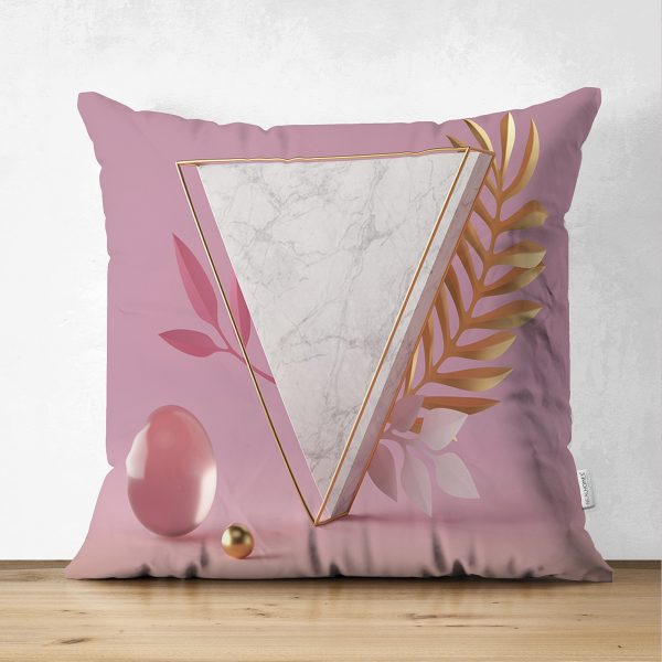 - Suet-K-3140 - Realhomes  Çift Taraflı Modern Siyah Beyaz Altın Mermer Motifli Dijital Baskılı Süet Yastık Kırlent Kılıfı Realhomes