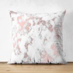 - Suet-K-3146 - Realhomes Çift Taraflı Mermer Zeminli Dijital Baskılı Süet Yastık Kırlent Kılıfı Realhomes