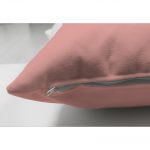 - Suet-K-3149-2 - Realhomes  Çift Taraflı Gold ve Pembe Renkli Mermer Desenli Modern Süet Yastık Kırlent Kılıfı Realhomes