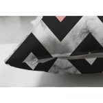 - Suet-K-3154-2 - Realhomes  Çift Taraflı Pembe Mavi Geometrik Mermer Zeminli Dijital Baskılı Süet Yastık Kırlent Kılıfı Realhomes