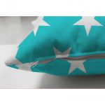 - Suet-K-316-2 - Realhomes  Çift Taraflı Modern Yıldız Desenli Dijital Baskılı Dekoratif Süet Yastık Kırlent Kılıfı Realhomes