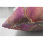 - Suet-K-3177-2 - Realhomes  Çift Taraflı Ogea Pudra Zeminli Özel Tasarım Süet Yastık Kırlent Kılıfı Realhomes