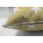 - Suet-K-318-2 - Realhomes  Çift Taraflı Modern Yıldız Desenli Dijital Baskılı Dekoratif Süet Yastık Kırlent Kılıfı Realhomes