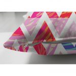 - Suet-K-3203-2 - Realhomes Çift Taraflı Geometrik Desenli Renkli Zeminli Modern Süet Yastık Kırlent Kılıfı Realhomes