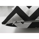 Çift Taraflı Modern Zigzag Desenli Dijital Baskılı Dekoratif Süet Yastık Kırlent Kılıfı Realhomes