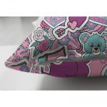 - Suet-K-3214-2 - Realhomes  Çift Taraflı Love You Özel Tasarımlı Çocuk Odası Süet Yastık Kırlent Kılıfı Realhomes