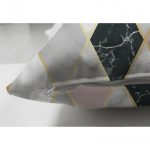 - Suet-K-3225-2 - Realhomes  Çift Taraflı Mermer Zeminli Baklava Desenli Özel Tasarım Süet Yastık Kırlent Kılıfı Realhomes
