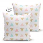 - Suet-K-3269-1 - Realhomes Üçgen Geometrik Şekiller Çift Taraflı Özel Tasarımlı Süet Yastık Kırlent Kılıfı Realhomes