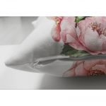 - Suet-K-3363-2 - Realhomes  Çift Taraflı Coco Parfüm Tasarımlı Dijital Baskılı 3D Süet Yastık Kırlent Kılıfı Realhomes