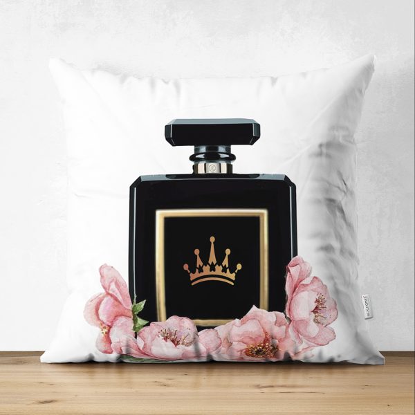 - Suet-K-3363 - Realhomes  Kalp Desenli Çift Taraflı Dijital Baskılı Dekoratif Süet Yastık Kırlent Kılıfı Realhomes