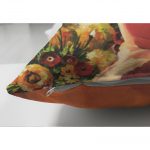 - Suet-K-3378-2 - Realhomes  Çift Taraflı Mutluluk Çiçekleri Vintage Tasarımlı Dijital Baskılı Süet Yastık Kırlent Kılıfı Realhomes