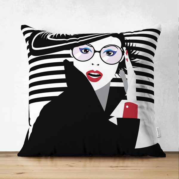 - Suet-K-3394 - Realhomes  Çift Taraflı Gold Detaylı Ogea Desenli Dekoratif Modern Süet Yastık Kırlent Kılıfı Realhomes