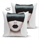 - Suet-K-3406-1 - Realhomes Realhomes Çift Taraflı Fashion Women Tasarımlı Dijital Baskılı Süet Yastık Kırlent Kılıfı Realhomes