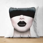 - Suet-K-3406 - Realhomes Realhomes Çift Taraflı Fashion Women Tasarımlı Dijital Baskılı Süet Yastık Kırlent Kılıfı Realhomes