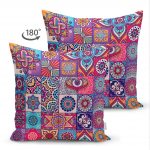 - Suet-K-3421-1 - Realhomes  Realhomes Çift Taraflı Özel Seri Dijital Baskılı Modern Süet Yastık Kırlent Kılıfı Realhomes