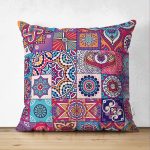 - Suet-K-3421 - Realhomes  Realhomes Çift Taraflı Özel Seri Dijital Baskılı Modern Süet Yastık Kırlent Kılıfı Realhomes