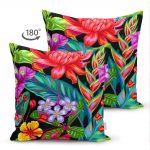 - Suet-K-3450-1 - Realhomes Realhomes Çift Taraflı Özel Seri Dijital Baskılı Modern Süet Yastık Kırlent Kılıfı Realhomes