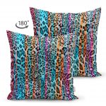 Realhomes Çift Taraflı Multi Renkler Dijital Baskılı Modern Süet Yastık Kırlent Kılıfı Realhomes