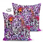 - Suet-K-3705-1 - Realhomes  Realhomes Çift Taraflı Renkli Leopar Desenli Dijital Baskılı Modern Süet Yastık Kırlent Kılıfı Realhomes