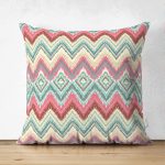 - Suet-K-401 - Realhomes  Çift Taraflı Modern Ebru Desen Dijital Baskılı Dekoratif Süet Yastık Kırlent Kılıfı Realhomes