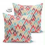 Realhomes Çift Taraflı Dijital Baskılı Dekoratif Süet Yastık Kırlent Kılıfı Realhomes