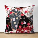 - Suet-K-4249 - Realhomes  Modern Tasarımlı Dijital Baskılı Çift Taraflı Süet Yastık Kırlent Kılıfı Realhomes