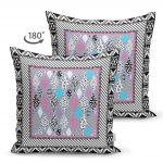 Modern Desenli Özel Tasarım Dijital Baskılı Çift Taraflı Süet Yastık Kırlent Kılıfı Realhomes