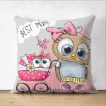 - Suet-K-430 - Realhomes  Sevimli Kediler Dijital Baskılı Dekoratif Çift Taraflı Süet Yastık Kırlent Kılıfı Realhomes