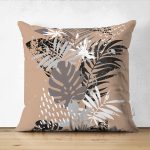 - Suet-K-4303 - Realhomes  Realhomes Çift Taraflı Rustic House Dijital Baskılı Süet Yastık Kırlent Kılıfı Realhomes