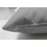 - Suet-K-4305-2 - Realhomes  Çift Taraflı Gri Zeminde Unicorn Desenli Çocuk Odası Süet Yastık Kırlent Kılıfı Realhomes