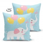 - Suet-K-4308-1 - Realhomes  Realhomes Çift Taraflı Özel Tasarımlı Dijital Baskılı Çocuk Odası Süet Yastık Kırlent Kılıfı Realhomes