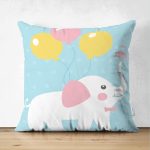 - Suet-K-4308 - Realhomes  Realhomes Çift Taraflı Özel Tasarımlı Dijital Baskılı Çocuk Odası Süet Yastık Kırlent Kılıfı Realhomes