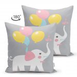 - Suet-K-4310-1 - Realhomes Realhomes Çift Taraflı Özel Tasarımlı Dijital Baskılı Çocuk Odası Süet Yastık Kırlent Kılıfı Realhomes