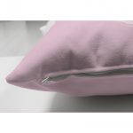 - Suet-K-4318p-2 - Realhomes  Çift Taraflı Pembe Zeminde Denizkızı Desenli Dijital Baskılı Çocuk Odası Süet Yastık Kırlent Kılıfı Realhomes