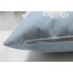 - Suet-K-4319m-2 - Realhomes  Çift Taraflı Mavi Zeminde Unicorn At Desenli Çocuk Odası Süet Yastık Kırlent Kılıfı Realhomes