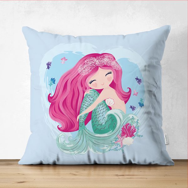 - Suet-K-4331m - Realhomes  Çift Taraflı Pembe Sevimli Fil Tasarımlı Çocuk Odası Süet Yastık Kırlent Kılıfı Realhomes