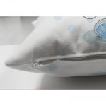 - Suet-K-4336m-2 - Realhomes  Çift Taraflı Mavi Sevimli Fil Tasarımlı Çocuk Odası Süet Yastık Kırlent Kılıfı Realhomes