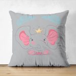 - Suet-K-4337 - Realhomes Realhomes Çift Taraflı Özel Tasarımlı Dijital Baskılı Çocuk Odası Süet Yastık Kırlent Kılıfı Realhomes