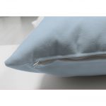 Çift Taraflı Mavi Zeminde Baby Shower Tasarımlı Çocuk Odası Süet Yastık Kırlent Kılıfı Realhomes