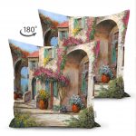 - Suet-K-435-1 - Realhomes Realhomes Çift Taraflı Özel Tasarımlı Dijital Baskılı Çocuk Odası Süet Yastık Kırlent Kılıfı Realhomes